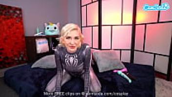 Camsoda is a blonde teen player who plays the role of Spider-Man while masturbating on camera.