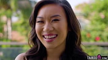 Getting up close and personal with Kimmy Kimm, a young Asian girl who is a fan of a good spanking