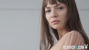 Playboy presents a stunningly beautiful and small Romanian MILF solo softcore pornographic.