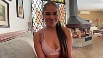 Casting Adventure with a Deepthroat and Rim Job from the Perspective of a Sizzling Latina Brunette