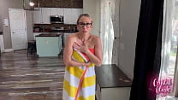 Stepmother Finds Out That She Is Skinny Dipping!