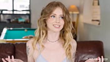 Lucy Foxx makes her debut in the world of gangbang.