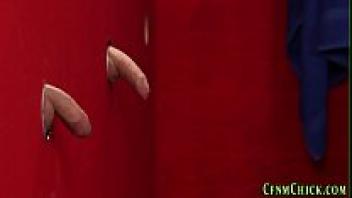 Domino at gloryhole, cfnm domina
