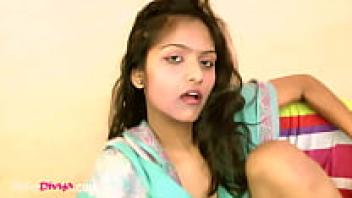 Indian beauty Divya with dark skin
