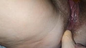 Wet masturbation by a wife