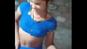 Undressing in Hindi by lifting a saree.