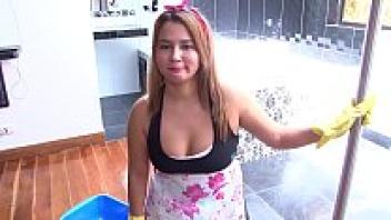 MAMACITAZ - #Angela Rodriguez - Surprise Sex With Chubby Latina Maid