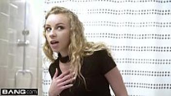 Glamkore: Cute blonde European lady caught masturbating.
