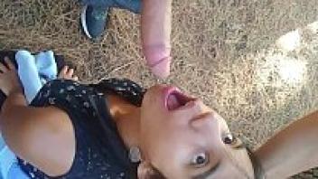 OUTDOOR BLOWJOB IN CHILEAN FOREST.