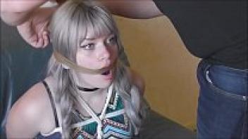 Two teenage girls used as dolls for bondage