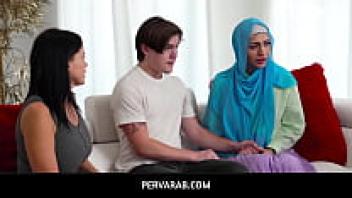 PervArab - Hijab-wearing babe Audrey Royal and lover Tyler Cruise get the dining room to themselves and love on the table.