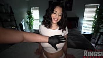 Big Tittied Hot Latina Babe Gets Covered in Oil and Loved Hard in FilthyMassage