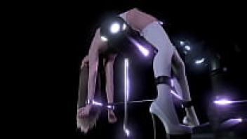 BDSM Sex Machine with Blonde Girl | 3D Porn