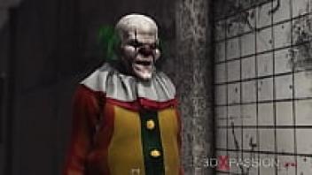 In an abandoned hospital, a charming, lustful college girl plays with an evil clown.
