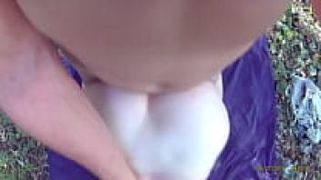 Love and cum shot from an outside PAWG POV