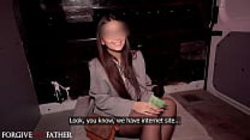 For new camera money, a pretty Italian art student trades blowjob and hard love.