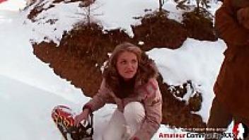 ANAL APRES SKI party in private!