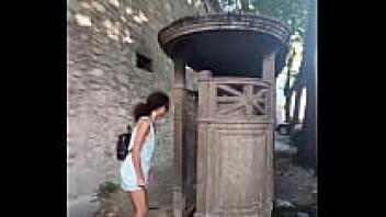 I use a mediaeval restroom to urinate outside.