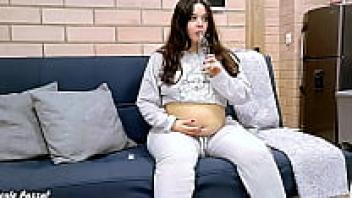 Chubby Brunette Lazy
