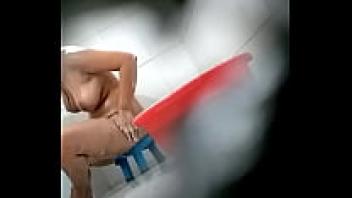 A model taking a bath