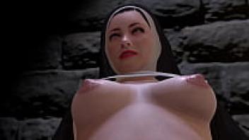Nun spends the night praying and having sex.