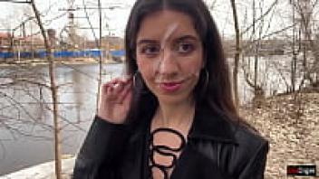 Cumwalk: Cum on a girl's face so she might startle onlookers by walking across the park coated with sperm.