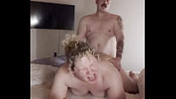 An amateur creampie couple that are overweight