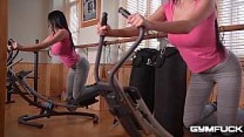 Love at the gym with a busty milf Anissa You want to cum all over Kate's tits.