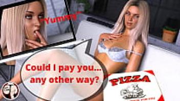 Why attractive blonde cheerleaders are exempt from paying for pizza (Become a Rockstar, Emma 1)