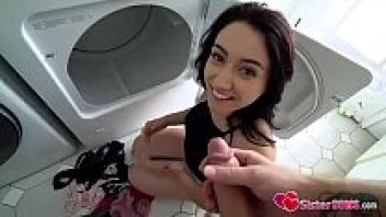 Home Sex and Stepsister Slit Laundry