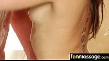 Gorgeous Skinny gets a massage 6