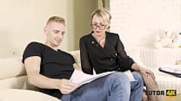 TUTOR4K. An enthusiastic student properly tied up and drilled the naive tutor.