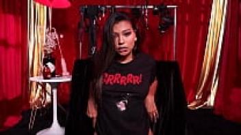 Orgasm in a female brunette